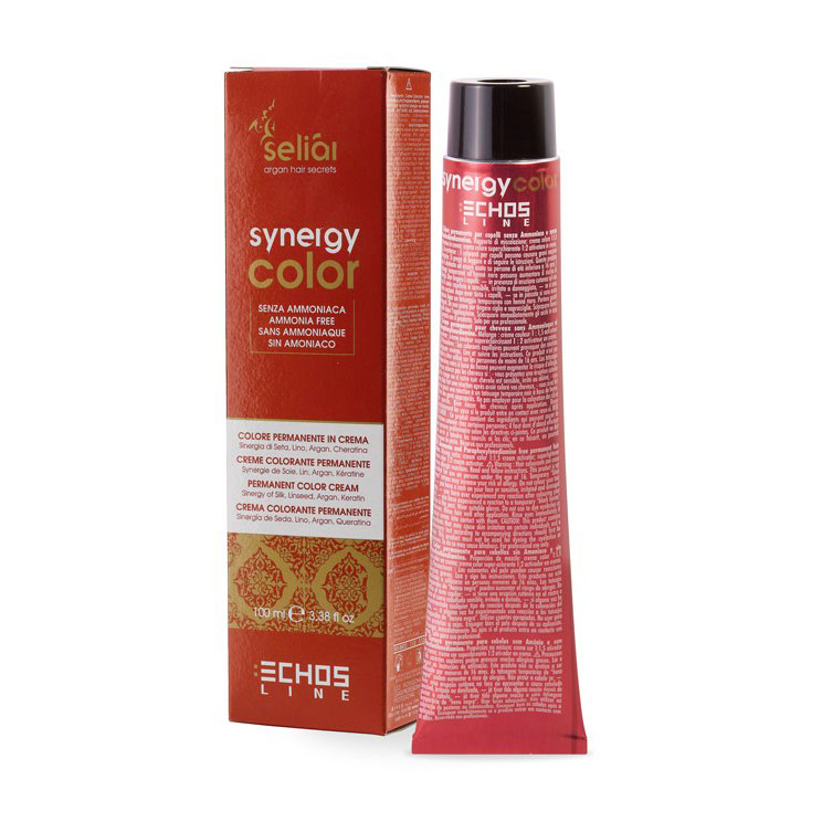 Безаміачна крем-фарба для волосся Echosline Seliar Synergy Color з арганою та кератином 8.3 Light Blonde Golden, 100 мл